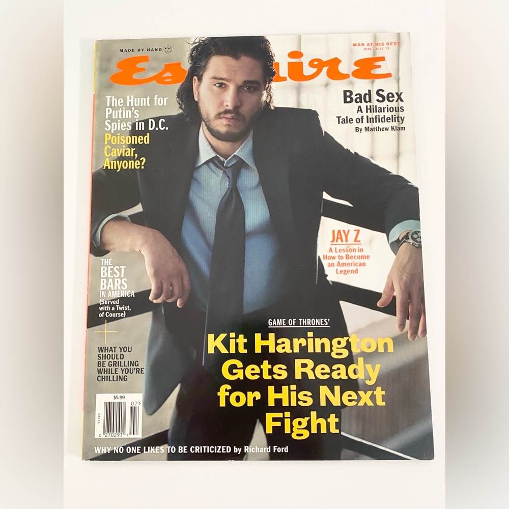 Esquire Kit Harington Magazine (June - July 2017 Issue)